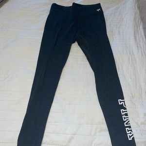 Charcoal grey cotton leggings